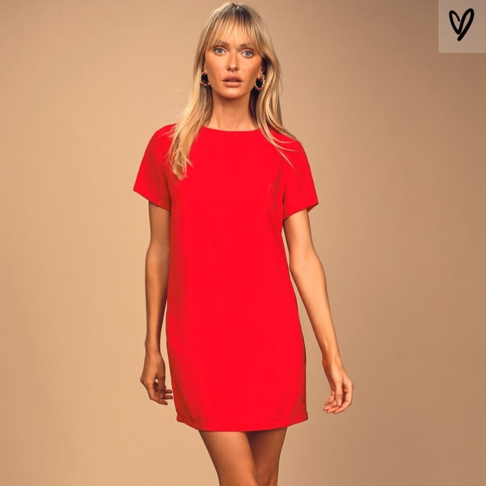 Red Shift Dress from Lulu’s
